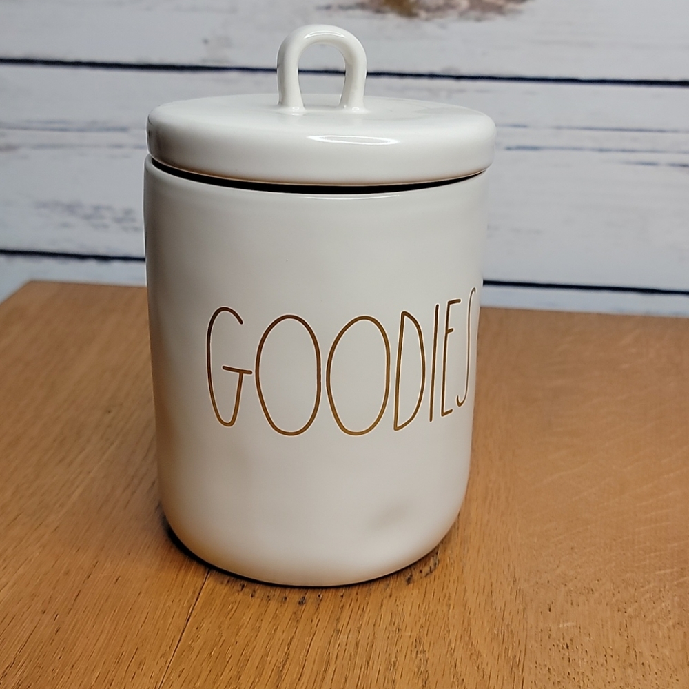 Rae Dunn Canister Gold Goodies Lid New